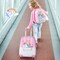 Costway 2Pc 12'' 16'' Kids Luggage Set Suitcase Backpack School Travel Trolley ABS pinkpink&light greendark bluelight